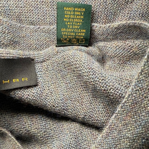 Ike Behar Men’s Baby Alpaca and Wool Sweater Classic Soft New Condition Size L - Picture 10 of 10